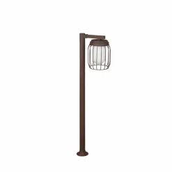 Borne lumineuse Trio Tuela Rouille, 1 lumière