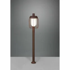 Borne lumineuse Trio Tuela Rouille, 1 lumière