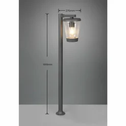 Borne lumineuse Trio-Leuchten Cavado Anthracite, 1 lumière