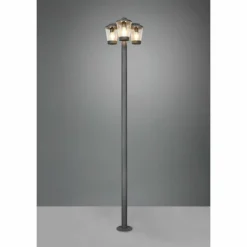 Borne lumineuse Trio-Leuchten Cavado Anthracite, 3 lumières