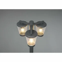 Borne lumineuse Trio-Leuchten Cavado Anthracite, 3 lumières
