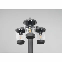 Borne lumineuse Trio-Leuchten Cavado Anthracite, 3 lumières