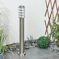 Borne lumineuse Tunes Nickel mat, 1 lumière