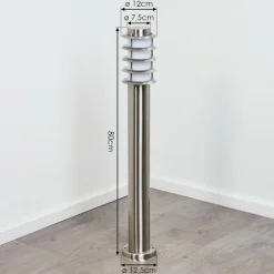 Borne lumineuse Tunes Nickel mat, 1 lumière