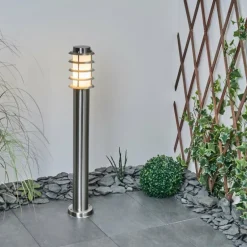 Borne lumineuse Tunes Nickel mat, 1 lumière