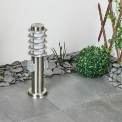 Borne lumineuse Tunes Nickel mat, 1 lumière