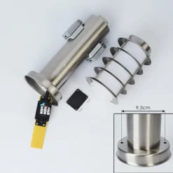 Borne lumineuse Tunes Nickel mat, 1 lumière