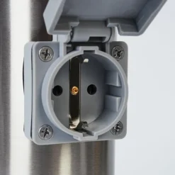 Borne lumineuse Tunes Nickel mat, 1 lumière