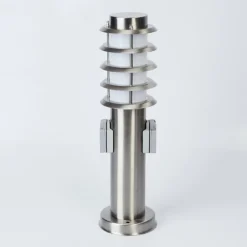 Borne lumineuse Tunes Nickel mat, 1 lumière