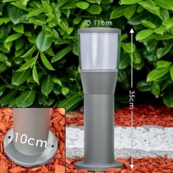 Borne lumineuse Vanda LED Anthracite, 1 lumière