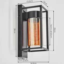 Boucinho Lampe murale d´extérieur Noir, 1 lumière