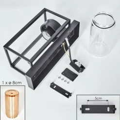 Boucinho Lampe murale d´extérieur Noir, 1 lumière