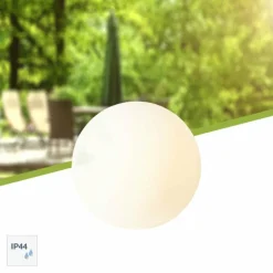 Boule lumineuse Brilliant Garden Blanc, 1 lumière