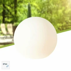 Boule lumineuse Brilliant Garden Blanc, 1 lumière