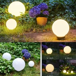 Boule lumineuse Campinas LED Noir, Blanc, 1 lumière