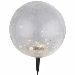 boule lumineuse Globo Solar LED Noir, 30 lumières