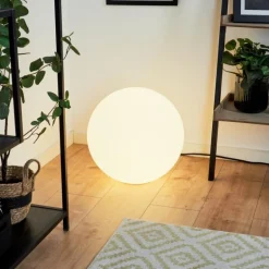 boule lumineuse iDual Diana LED Nickel mat, 1 lumière, Télécommandes, Changeur de couleurs