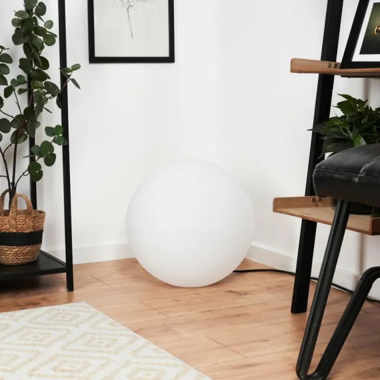 boule lumineuse iDual Diana LED Nickel mat, 1 lumière, Télécommandes, Changeur de couleurs