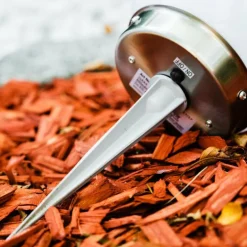 boule lumineuse Solar LED Acier inoxydable, 2 lumières