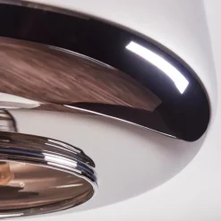 Boza Plafonnier Chrome, Fumé, 1 lumière