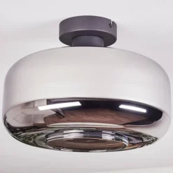 Boza Plafonnier Chrome, Fumé, 1 lumière