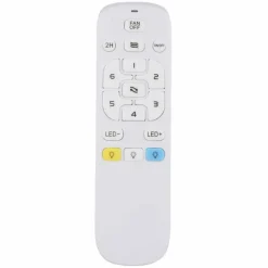 Bozan Ventilateur de plafond lumineux Luminaires Globo Lighting LED Écru, Noir, 1 lumière, Télécommandes