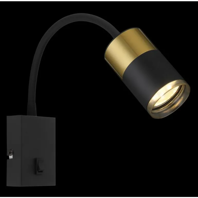 Brisbon Applique murale Luminaires Globo Lighting Noir, 1 lumière