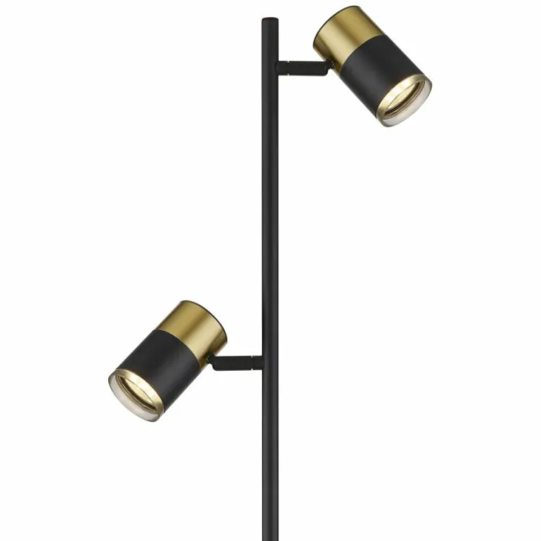Brisbon Lampadaire Luminaires Globo Lighting Noir, 2 lumières