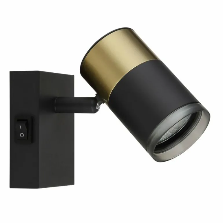 Brisbon Plafonnier, Spot de plafond, Applique murale, Spot mural Luminaires Globo Lighting Noir, 1 lumière