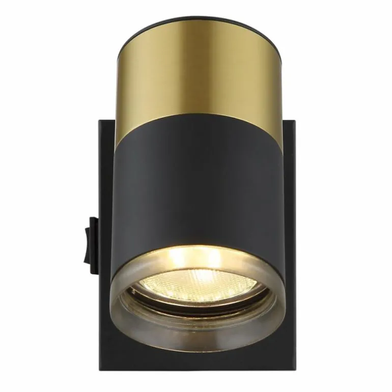 Brisbon Plafonnier, Spot de plafond, Applique murale, Spot mural Luminaires Globo Lighting Noir, 1 lumière