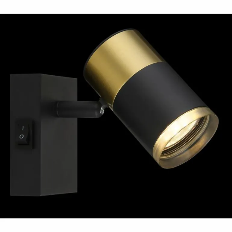 Brisbon Plafonnier, Spot de plafond, Applique murale, Spot mural Luminaires Globo Lighting Noir, 1 lumière