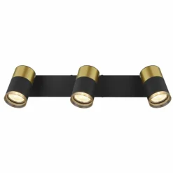Brisbon Plafonnier, Spot de plafond, Applique murale, Spot mural Luminaires Globo Lighting Noir, 3 lumières