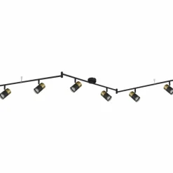 Brisbon Plafonnier, Spot de plafond, Applique murale, Spot mural Luminaires Globo Lighting Noir, 6 lumières