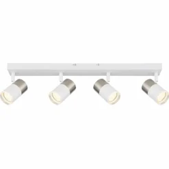 Brisbon Plafonnier, Spot de plafond, Applique murale, Spot mural Luminaires Globo Lighting Blanc, 4 lumières