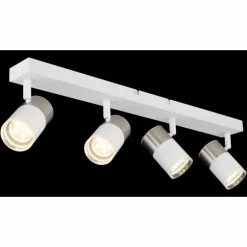 Brisbon Plafonnier, Spot de plafond, Applique murale, Spot mural Luminaires Globo Lighting Blanc, 4 lumières