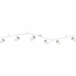 Brisbon Plafonnier, Spot de plafond, Applique murale, Spot mural Luminaires Globo Lighting Blanc, 6 lumières