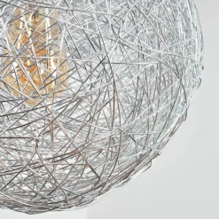 Brona Suspension, Boule lumineuse, Suspension Argenté, 1 lumière