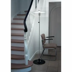 BST 23 Tecnolumen Lampadaire Nickel mat, Noir, 1 lumière