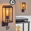 Cadafaes Lampe murale d´extérieur Noir, 1 lumière, Détecteur de mouvement
