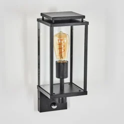 Cadafaes Lampe murale d´extérieur Noir, 1 lumière, Détecteur de mouvement