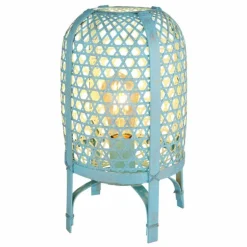 Cairo Lampe à poser Luminaires Globo Lighting Bleu, 1 lumière