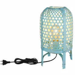 Cairo Lampe à poser Luminaires Globo Lighting Bleu, 1 lumière