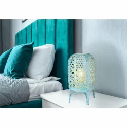 Cairo Lampe à poser Luminaires Globo Lighting Bleu, 1 lumière