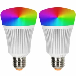 Candal E27 LED RGB 11 watt 2200-6500 Kelvin 806 lumen Lot de 2 avec télécommande