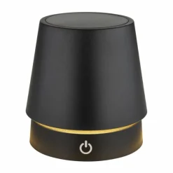 Carlos Lampe à poser Luminaires Globo Lighting LED Chrome, Noir, 1 lumière