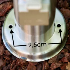 Caserta Lampadaire, Eclairage de chemin Acier inoxydable, 1 lumière