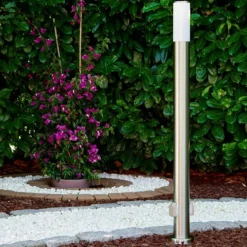 Caserta Lampadaire, Eclairage de chemin Acier inoxydable, 1 lumière