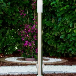 Caserta Lampadaire, Eclairage de chemin Acier inoxydable, 1 lumière