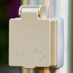 Caserta Lampadaire, Eclairage de chemin Acier inoxydable, Blanc, 1 lumière