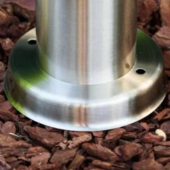 Caserta Lampadaire, Eclairage de chemin Acier inoxydable, Blanc, 1 lumière